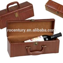 PU leather wine box leather wine carrier leather wine cases