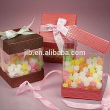 Wholesale weeding  pvc  packaging cube clear plastic  gift  box for candy