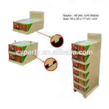underwear cardboard display shelf red wine display stand with logo
