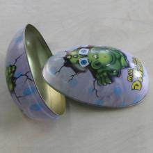 Egg shape  cartoon  dinosaur milk chocolate metal tox