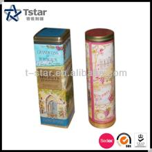 cylinder red wine  tin  box