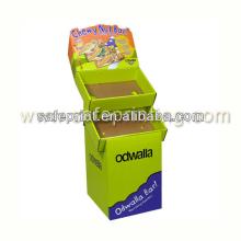 corrugated odwalla bar chocolate bar candy display rack 2 tray no overlap promotion item cardboard p