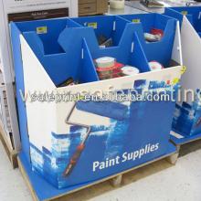 Red wine cardboard floor display/pop advertising flooring Corrugated cardboard packing boxes paper p
