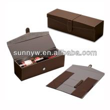 foldable wine holder/red wine gift box/folding bottle box
