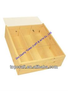  Wooden  Wine or Champagne Box Acrylic  Lid  3x bottle