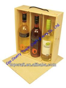 Premium Wooden Wine or Champagne Box 3x bottle(328 x 274 x 90)