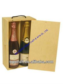 Wooden Wine or Champagne Box for 2x bottles(328 x 185 x 90)
