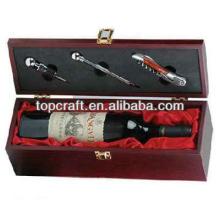 2013 High quality  wooden  red wine  box  with wine accessories