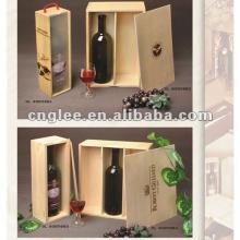 Wooden wine gift box