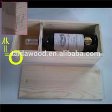 Hhigh Quality and Delicate Mongolian Scotch Pine Wooden Red Wine Box