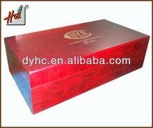 Luxury red wine wooden gift box