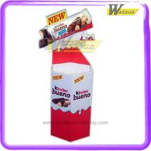 2014 Supporting Sales Paper Dump Bin Display Stand for Chocolate Candy Bars in Supermarket