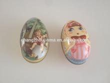  Hot   sale  egg trinket tin box for decorative promotional  item s metal