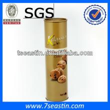 150g food grade dark chocolate cookies tin box