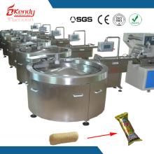 Customized chocolate bar rotary bowl packaging line