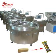 China Kendy High speed turntable feeder for chocolate bar,cereal bar,grain bar