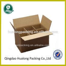 Strong bottle corrugated boxes with dividers