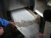 cocoa powder drying sterilizing machine with PTFE conveyor