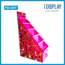 Supermarket  equipment  floor cardboard lollipop/candy display box for  retail 