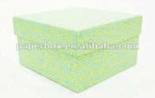 solid pantone color gold foil stamp scarf package gift box with warpped labels and tags