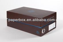 dark brown chocolate color  shoe  packing box