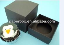 black matte paper cupcake packing box