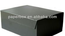 blck color1500gsm paperboard high quality 220mm Black Magnetic Gift Box