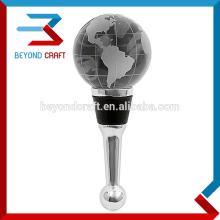 Crystal glass globe red wine stopper for souvenir