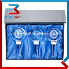 Promotional crystal red wine stopper for  business  gift