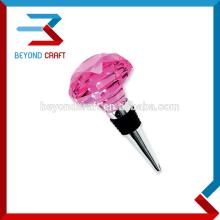 crystal red wine stopper for wedding decoration,wine bottle stopper