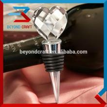 Heart-shaped crystal red wine stopper for wedding decoration