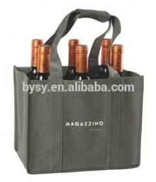 Custom made plastic air bubble red wine bags for shipping wine bottle