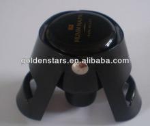 Custom logo Super cool black stainless steel  champagne  stopper customized 2014
