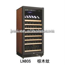 228L (80Bottles) hot sell electric compressor display wine cooler/wine cellar for good life,compress