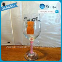 Handpainted Wedding Champagne Glass Cup Wedding Use Champagne Glass Goblet Cup