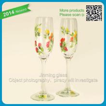 Man blown flutes Champagne stemware drinking sparkling champagne glass