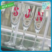 Personalized Wedding Use Champagne Cup Drinking Champagne Glasses Machine Blown High Quality Wedding