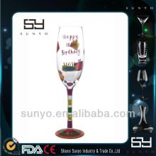 Colored Stem Champagne Glass Cup