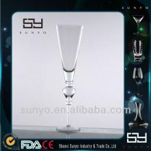 High Quality Beaded Stem Decorative Champagne Glass