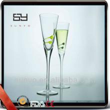 Elegant Tulip Shaped Crystal Champagne Glass For Restaurant