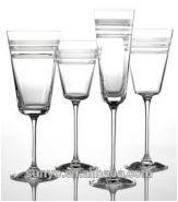 High Quality Handmade Decorative Champagne Flutes Glass for Wedding