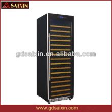 Slient Red Wine Cabinet,Stainless Steel Wine Cooler with Single-Zone SRW-168S