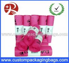 Compostable disposabl dog wast bags with corn starch biodegradable