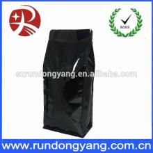 Coffee or Tea Bags With Valve Heat Seal Stand up Bag Side