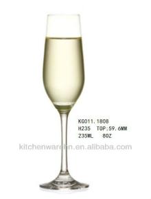KG011.1808 high transparent crystal champagne glasses with logo
