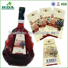 adhesive champagne label