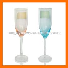 Hand blown colored champagne glass,champagne flute,drinking glass