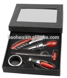 red wine bottle opener gift set with box