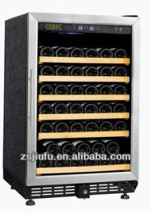 JF-54T 188L 50-bottle full glass aluminum door with lock red wine fridge