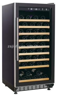 80-bottle mini fridge transparent door for red wine cooler